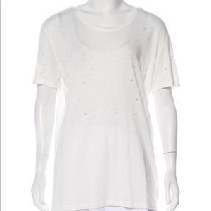 Iro Clay Distressed Linen T-shirt